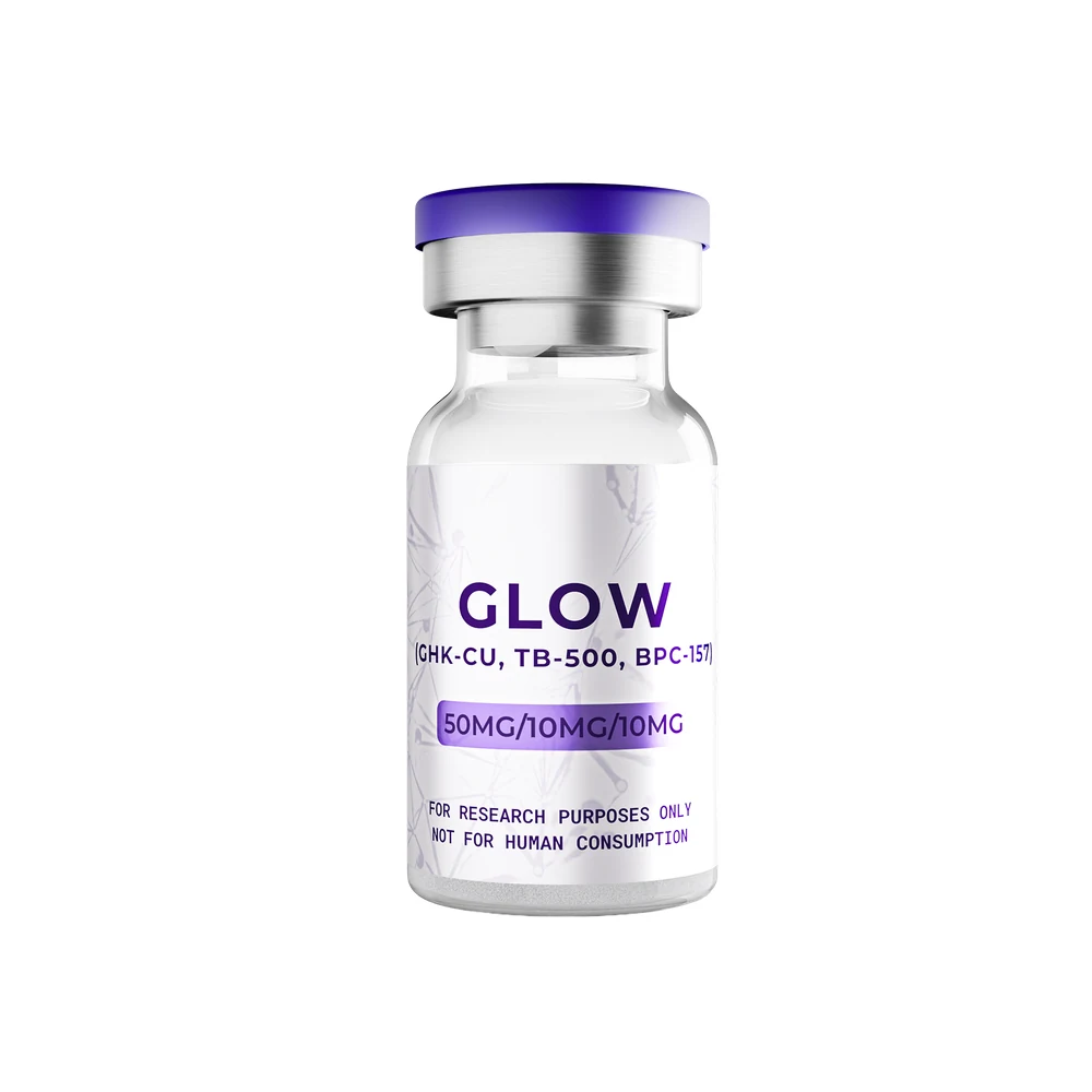 Glow (GHK-CU, TB-500, BPC-157) — research compound vial