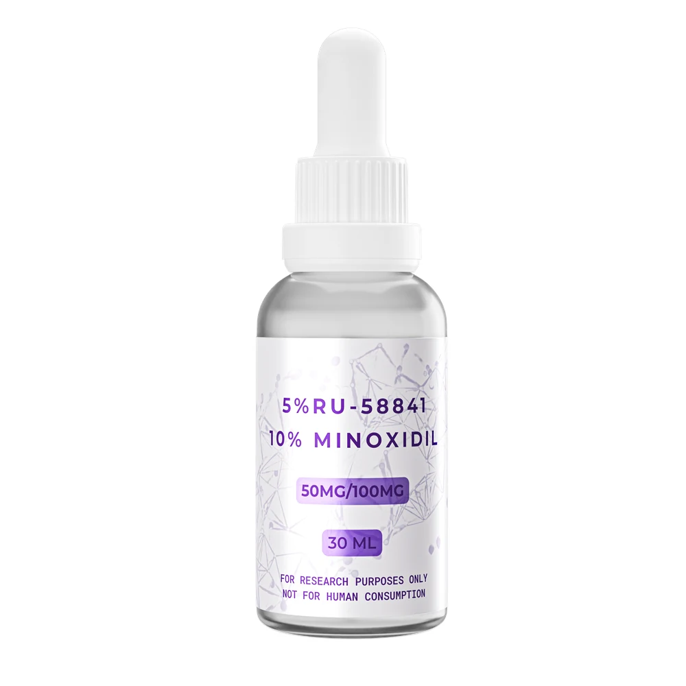 RU/Minoxidil Blend, (5% / 10%) — research compound vial